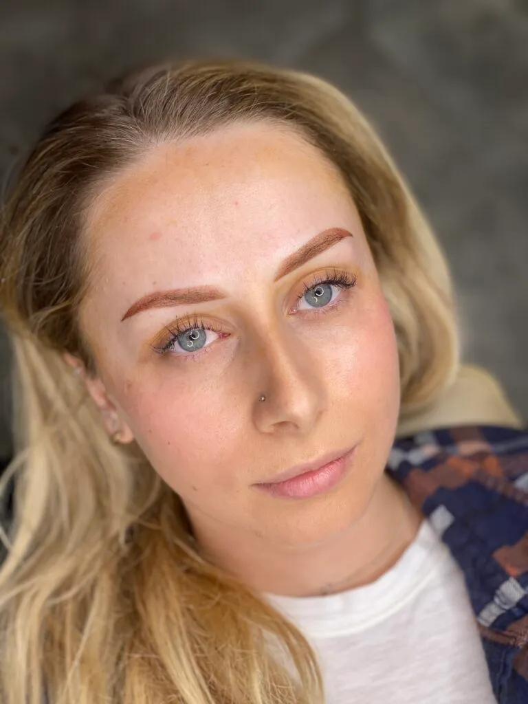 Ombre powder brows result
