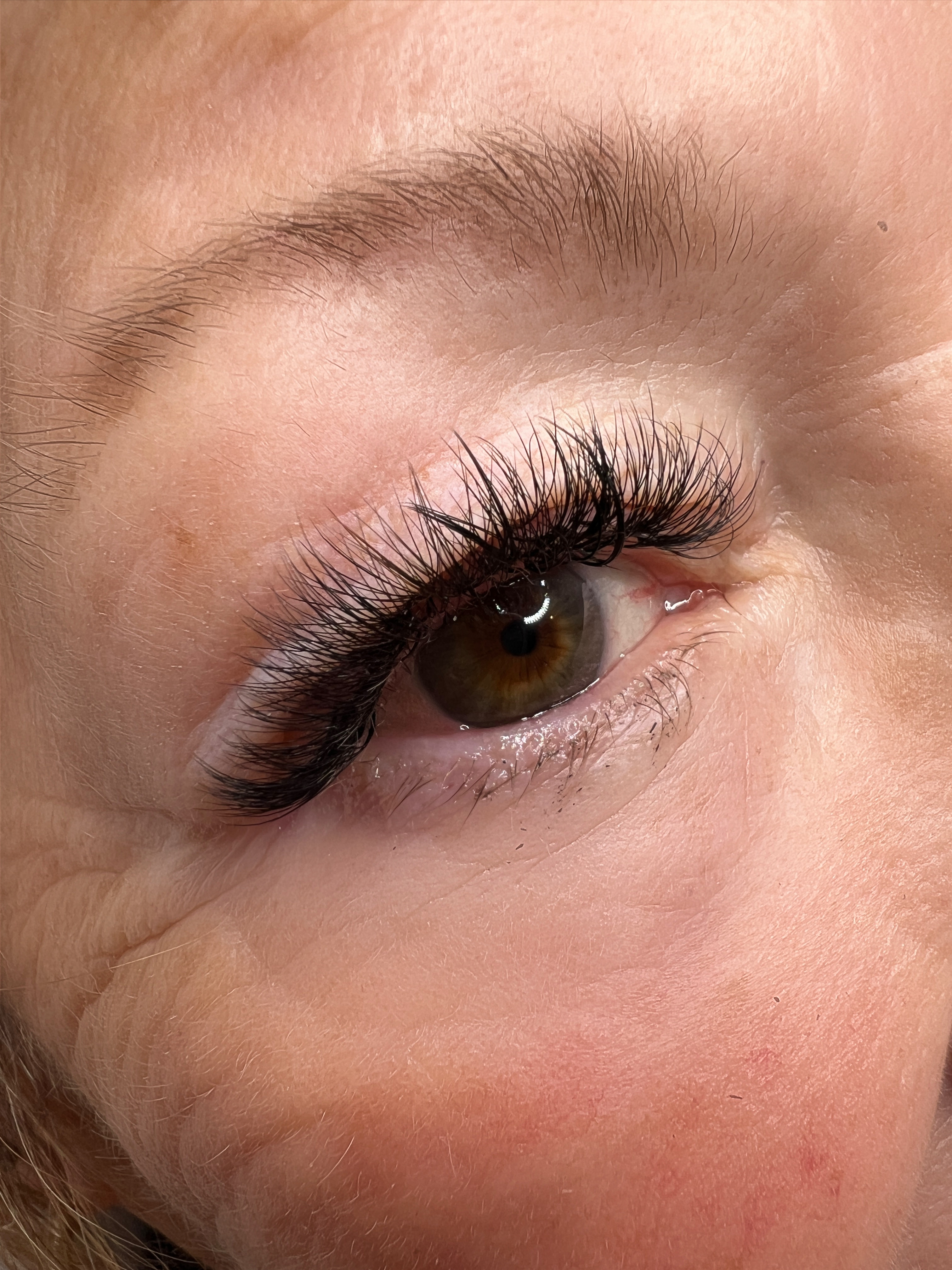 Babe Lashes result — natural cluster lashes