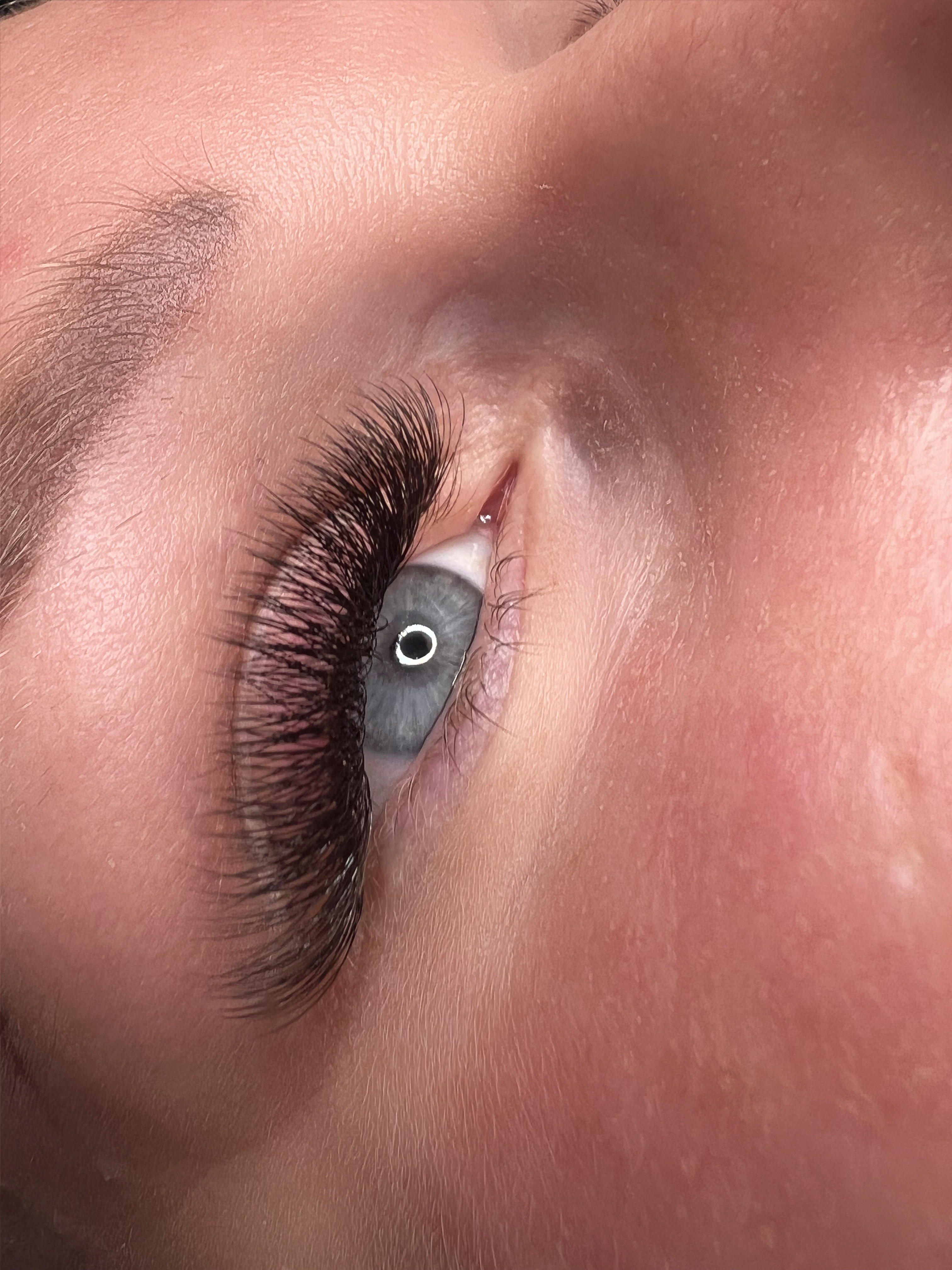 Babe Lashes result — wispy cluster lashes