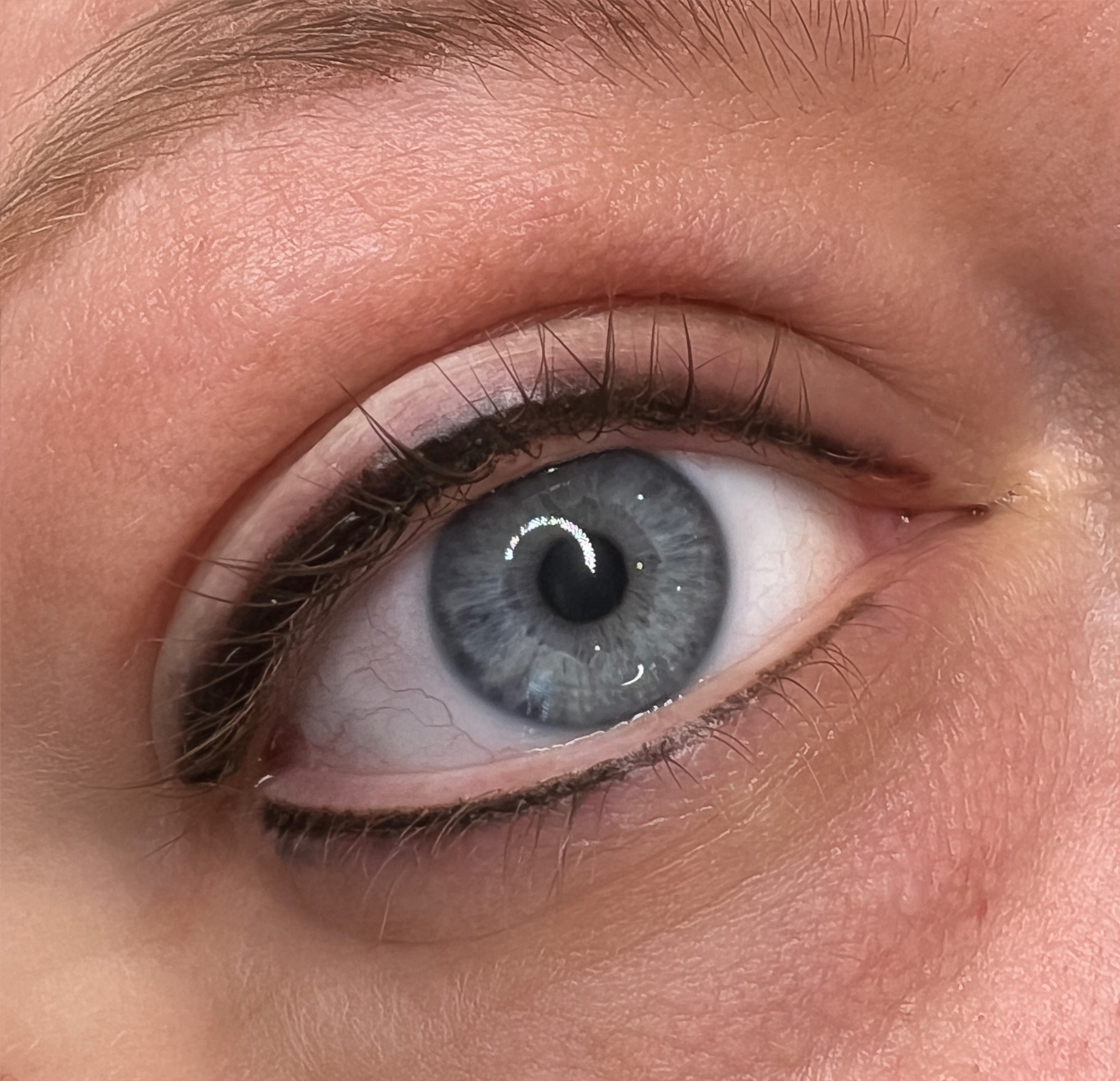 Permanent eyeliner result 1 by The Brow Babes