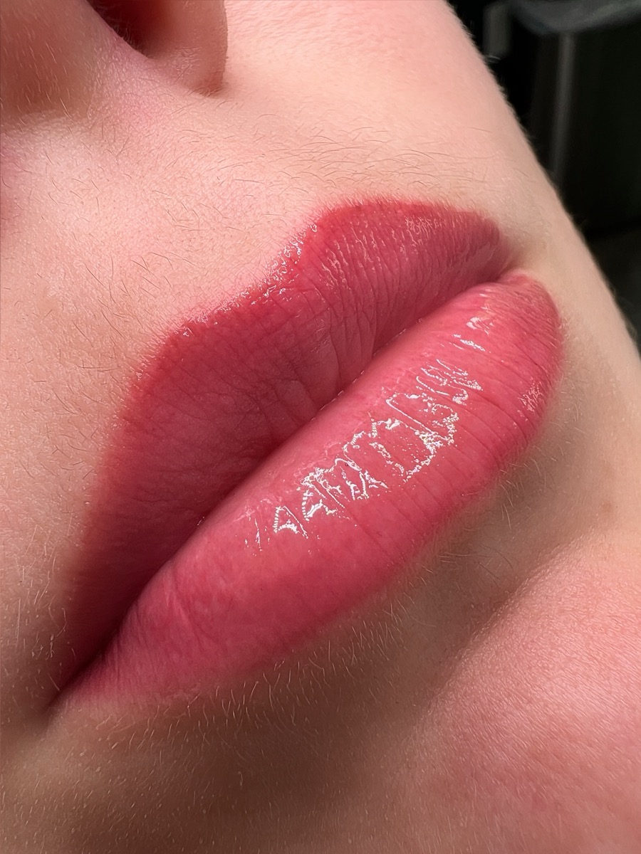 Lip blush result 2 by The Brow Babes, Louisville KY