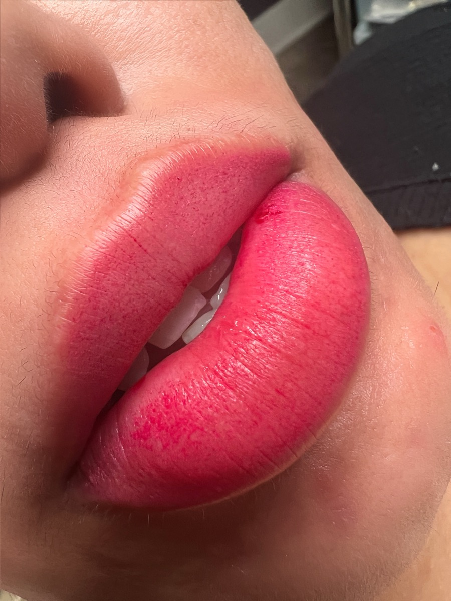 Lip blush result 5 by The Brow Babes, Louisville KY
