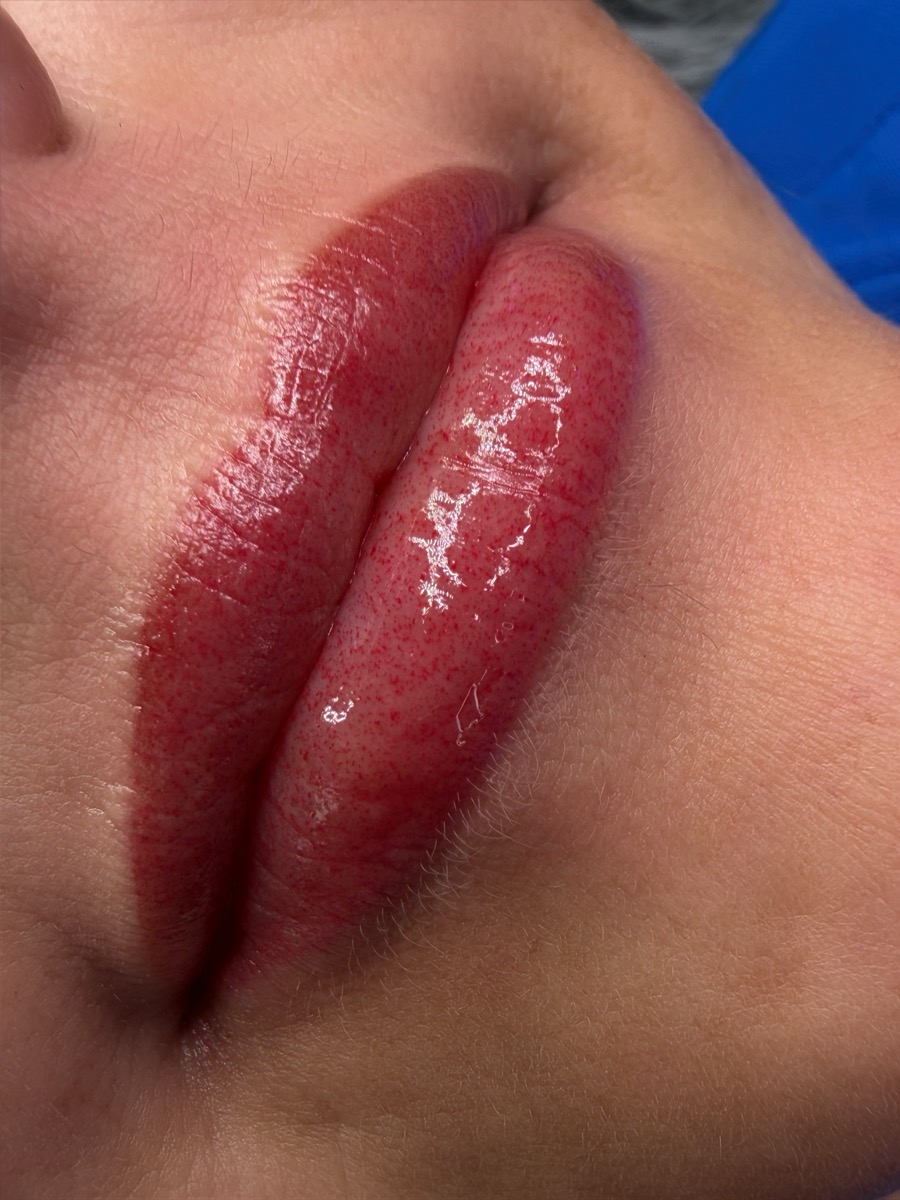 Lip blush result 9 by The Brow Babes, Louisville KY