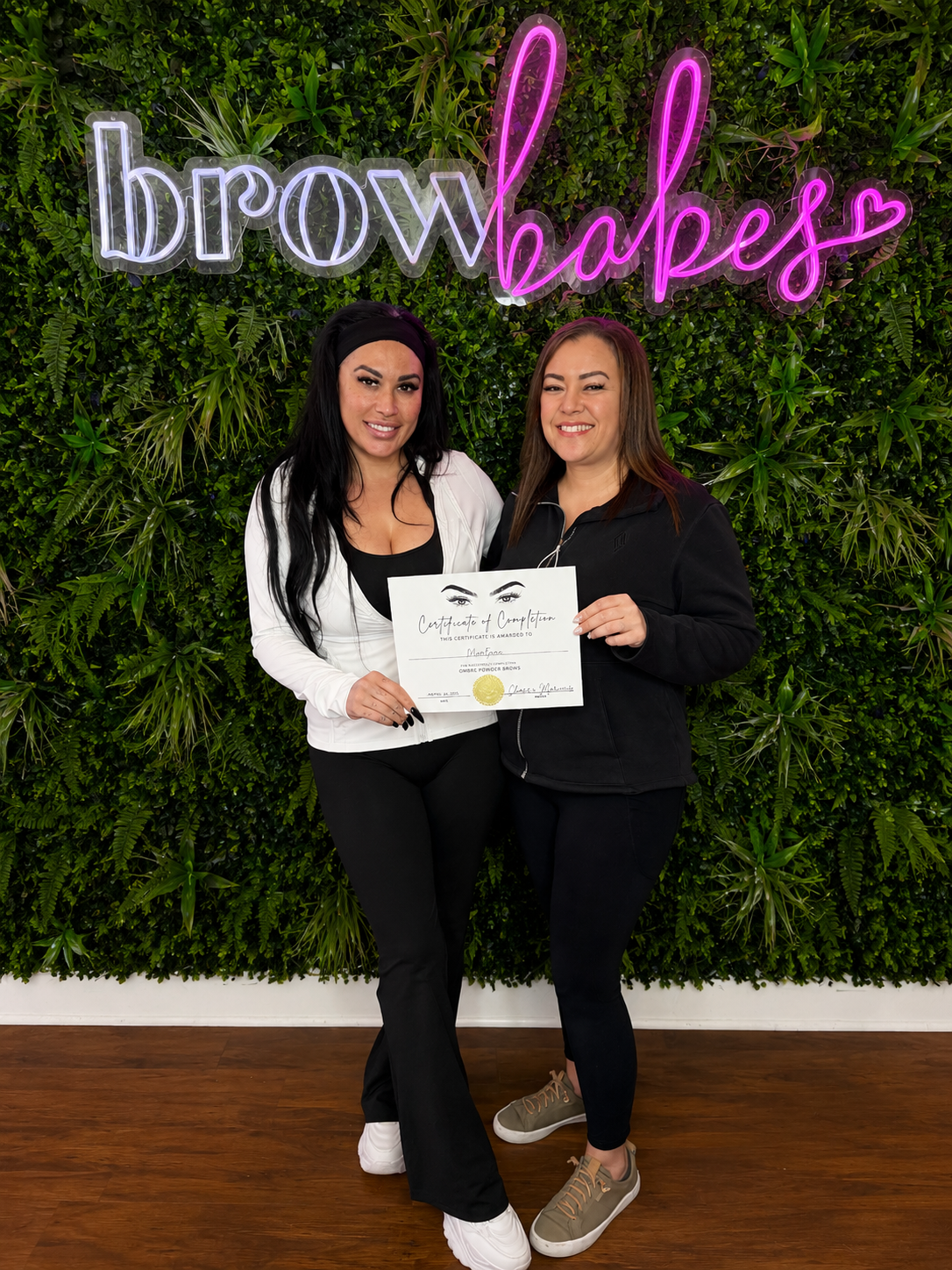 Student brow result from The Brow Babes Academy